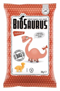 Chrupki kukurydziane Dinozaury ketchupowe BIO 30g BEZG