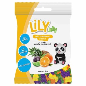 Żelki z witamin smak owoców tropik LILY Jelly 80g