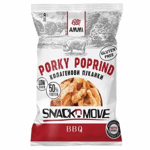 Chrupki wieprzowe Porky Poprind - BBQ AMMI 30g