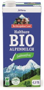 MLEKO UHT OBNIŻONA LAKTOZA min 1,5% TŁUSZCZ BIO 1L BERCHTESGADENER LAND