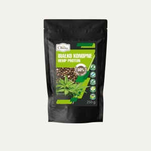 Białko konopne 50% w proszku BEZGLUT 250 g  OLVITA