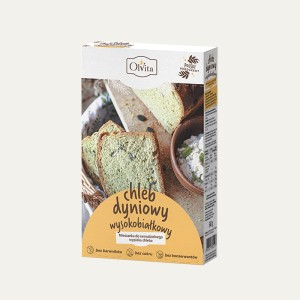 Chleb DYNIOWY wysokobiałkowy/Mieszanka do samodzielnego wypieku 540 g  OLVITA