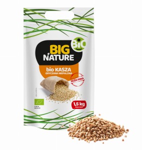 Kasza gryczana niepalona bio 1,5kg Duża Paka  MIXBRANDS