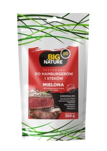 Przyprawa mielona do hamburgerów i steków 200g Big Nature