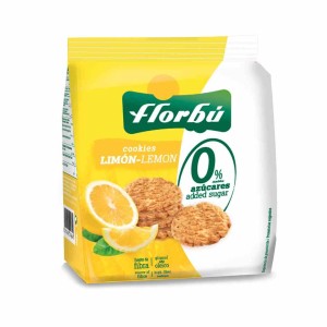 Ciastka o smaku cytrynowym bez cukru 130g Florbu