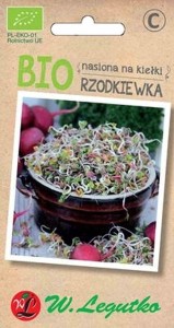 Nasiona na kiełki - Rzodkiewka BIO 10 g