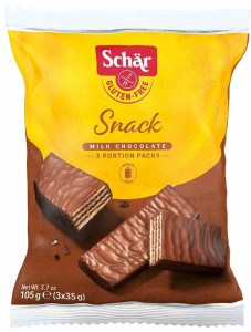 Snack wafle w czekoladzie (3x35g) BEZGL 105 g Schar