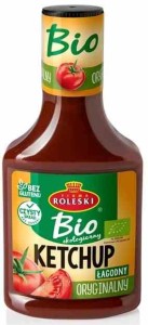 Ketchup oryginalny bezglutenowy BIO 340g Roleski