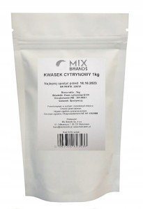 Kwasek cytrynowy 1000g MIXBRANDS