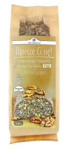 MIESZANKA DO CHLEBA Z ORZECHAMI WŁOSKIMI KETO 500g - BEZGLUTENOWA PIĘĆ PRZEMIAN