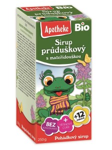 SYROP TYMIANEK I DZIKA RÓŻA DLA DZIECI BIO 250g   APOTHEKE