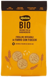 CIASTKA FROLLINI ORKISZOWE PEŁNOZIARNISTE BIO 300g MIELIZIA