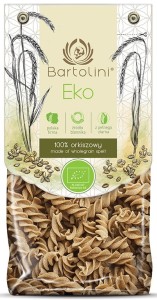 MAKARON ORKISZ RAZOWY ŚWIDERKI BIO 250g BARTOLINI