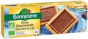 HERBATNIKI Z MLECZNĄ CZEKOLADĄ BIO 126g BONNETERRE