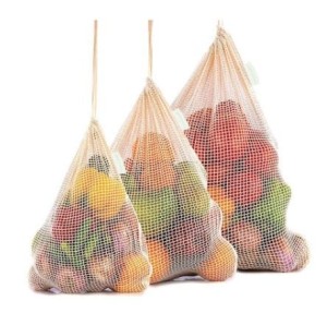 ZESTAW SIATEK NA ZAKUPY BAWEŁNIANE 3 szt - EKOLOCO