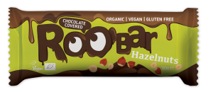 BATON Z ORZECHAMI W CZEKOLADZIE BEZGLUT BIO 30 g   ROOBAR