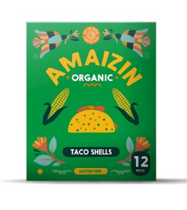 MUSZLE TACO BEZGLUTENOWE BIO 150 g (12 szt.) - AMAIZIN
