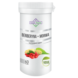 BERBERYNA + MORWA BIAŁA EKSTRAKT 60 KAPSUŁEK 300mg + 300 mg SOUL FARM