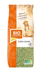Soczewica zielona  BIO 500g bezglutenowa BIOHARMONIE