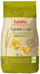 Makaron tagliatelle z pszenicy durum BIO 250 g LA SELVA