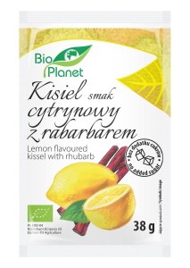 KISIEL O SMAKU CYTRYNOWYM Z RABARBAREM BIO 38 g   - BIO PLANET