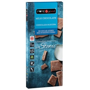 Czekolada mleczna ze stewią bez dodatku cukru PURE&good 100g