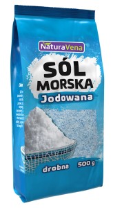 SÓL MORSKA DROBNO MIELONA 500 g - NATURAVENA