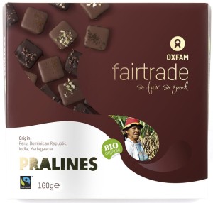 PRALINY CZEKOLADOWE FAIR TRADE BIO 160 g (EDYCJA LIMITOWANA) - OXFAM (PRODUKT SEZONOWY)