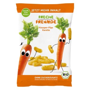 CHRUPKI KUKURYDZIANO - MARCHEWKOWE OD 1 ROKU BIO 30 g - FRECHE FREUNDE