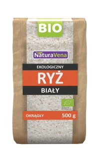 RYŻ BIAŁY OKRĄGŁY BIO 500 g - NATURAVENA