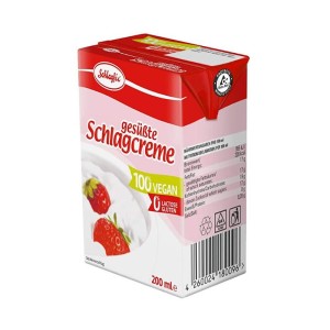 Wegańska śmietana słodka bez laktozy i glutenu 200ml LeHA