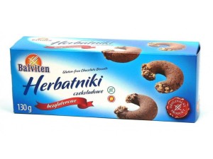 Herbatniki czekoladowe 130g. Produkt bezglutenowy