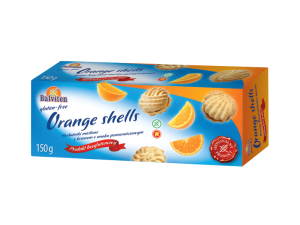 Herbatniki orange shells 150g. Produkt bezglutenowy 