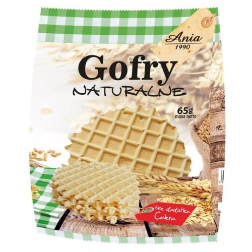 5903453001608 Gofry naturalne, bez dodatku cukru Ania, 65g