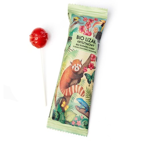 5903949410563 Bio Lizak kryształowy smak owocowy z błonnikiem BC Lizuu BIO, 8g