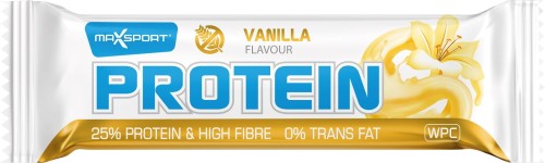 8588003339379 BATON PROTEINOWY WPC SMAK WANILI W BIAŁEJ POLEWIE BEZGLUTENOWY 60 g - MAXSPORT