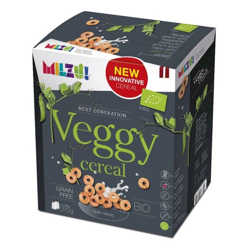 4751022363920 KÓŁKA Z SZAREGO GROCHU RUBINOWE (VEGGY CEREAL) BIO (2 x 185 g) 370 g - MILZU