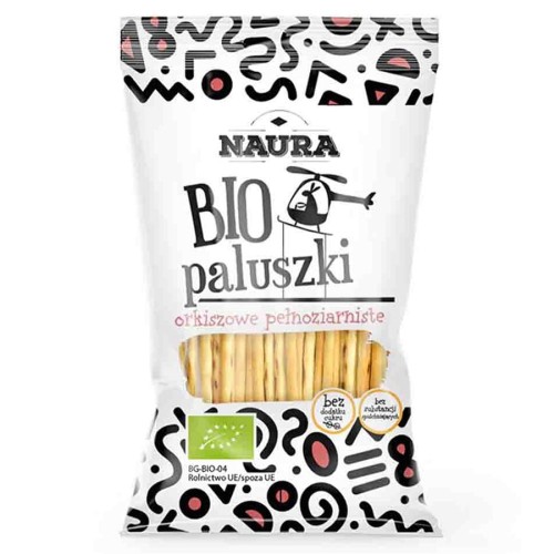 5902444123749 Paluszki orkiszowe pełnoziarniste Naura BIO, 45g