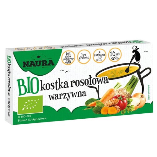 5902444122278 Kostka rosołowa warzywna Naura BIO, 100g