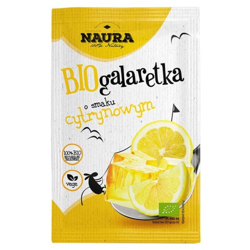5902444121899 Galaretka o smaku cytrynowym Naura BIO, 38g