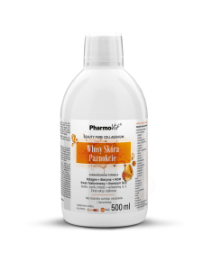 SUPLEMENT DIETY NA WŁOSY SKÓRĘ PAZNOKCIE W PŁYNIE BG 500 ml - PHARMOVIT