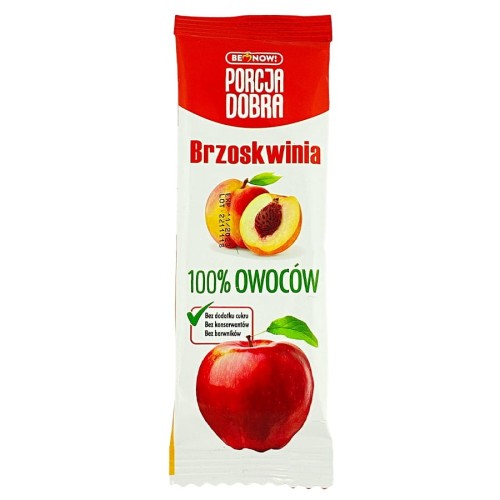 5901597385479 Przekąska jabłkowo-brzoskwiniowa Porcja Dobra, 16g