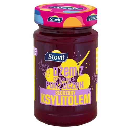 5903295150311 Dżem z czarnej porzeczki z ksylitolem Stovit 250g