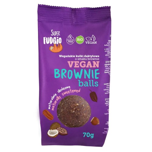 5907713373795 Kulki daktylowe smak brownie Super Fudgio BIO 70g