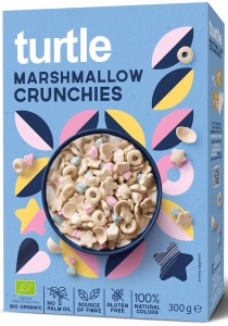 CHRUPKI ZBOŻOWE Z PIANKAMI MARSHMALLOW BG BIO 300g - TURTLE