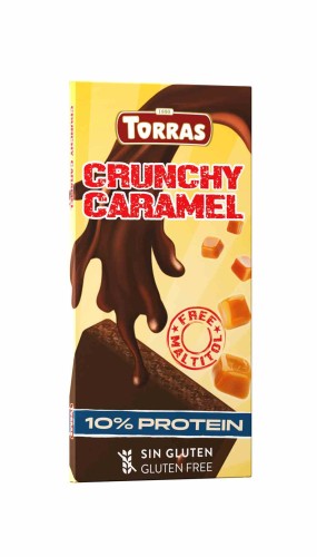 8410342007551 Czekolada gorzka erytrytol stewia karmel białko BC 100 g - Torras