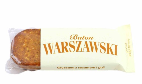 5906395341399 Baton Warszawski - gryczany z sezamem i goji 50 g - Baton Warszawski
