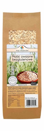 5902837811819 Płatki owsiane BG błyskawiczne 500 g Pięć Przemian
