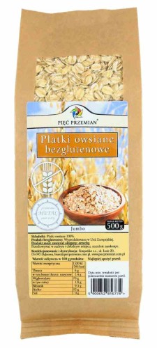 5900652816774 Płatki owsiane jumbo BG 500g - Pięć Przemian