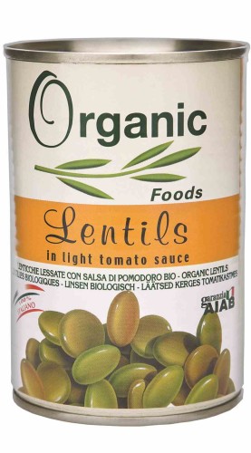 8002225650123 Soczewica w sosie pomidorowym BIO 400 g - Organic Foods